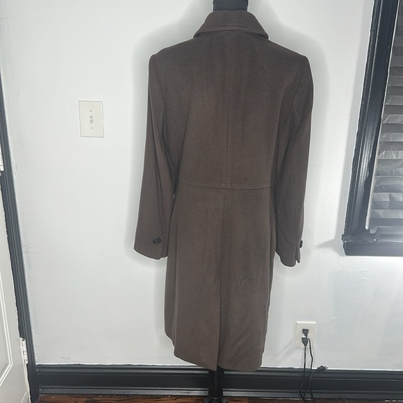 Ann Taylor 3/4 Single Breasted Wool Brown Coat - Picture 6 of 15
